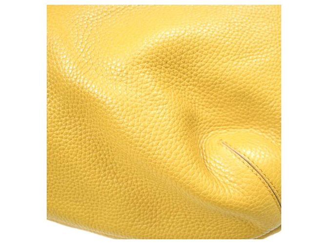 Autre Marque Borsa Tote in pelle di vitello Trussardi Giallo Senape - vista 10