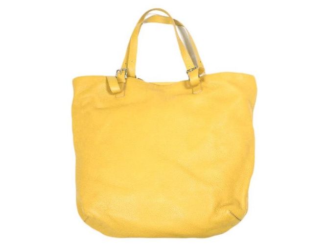 Autre Marque Borsa Tote in pelle di vitello Trussardi Giallo Senape - vista 2