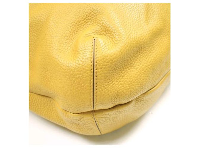 Autre Marque Borsa Tote in pelle di vitello Trussardi Giallo Senape - vista 9