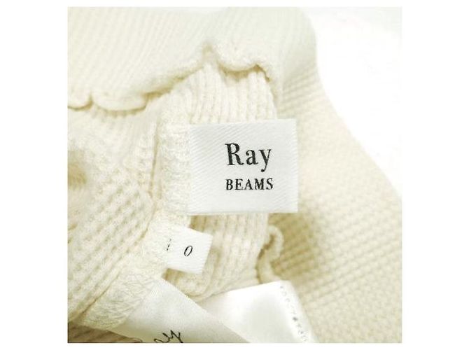 Autre Marque Ray BEAMS Waffel-Baumwollhose Weiß Aus weiß - Ansicht 8