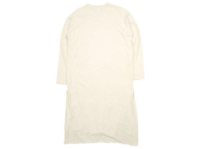 Autre Marque vestido de jersey de seda cruda unfil Crudo - vista 2