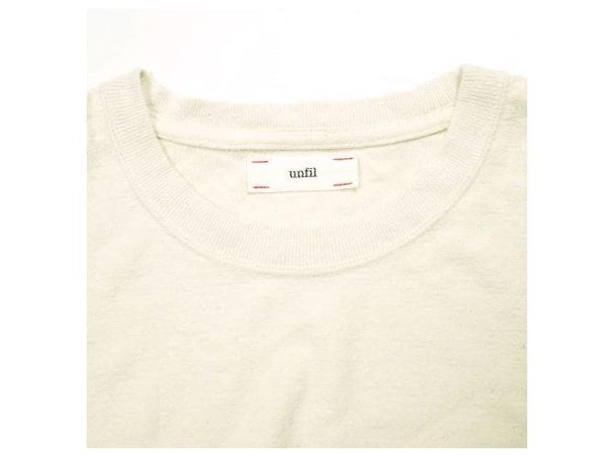 Autre Marque vestido de jersey de seda cruda unfil Crudo - vista 4