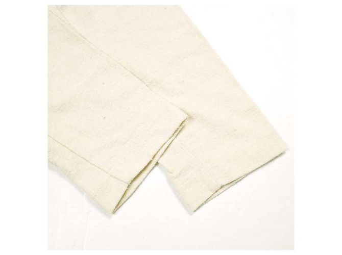 Autre Marque vestido de jersey de seda cruda unfil Crudo - vista 5
