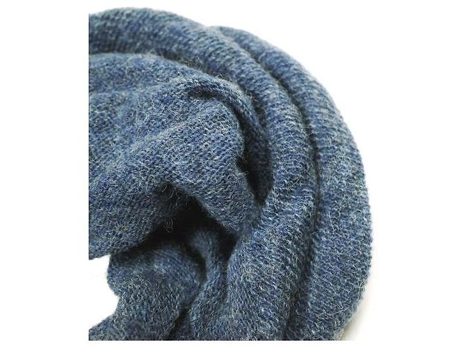 Autre Marque DECHO × BEAMS BOY IMAMA Fascia per capelli in cotone e lana Blu - vista 6