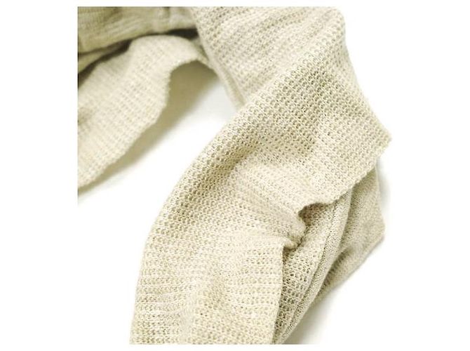 Autre Marque DECHO × BEAMS BOY IMAMA Fascia per capelli in lino Beige - vista 5