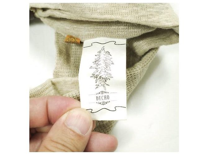 Autre Marque DECHO × BEAMS BOY IMAMA Fascia per capelli in lino Beige - vista 9