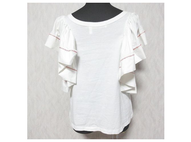 Chloé Top con maniche a farfalla See By Chloe Bianco - vista 2