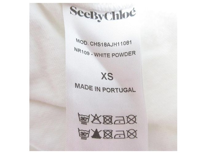 Chloé Top con maniche a farfalla See By Chloe Bianco - vista 6