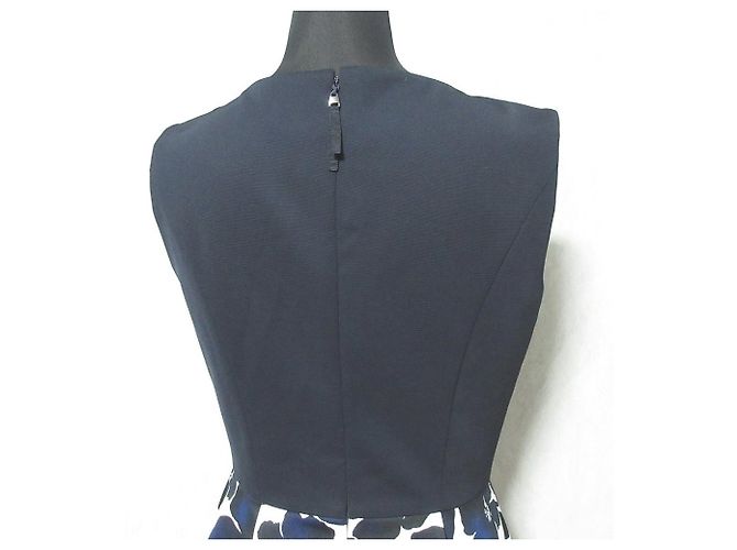 Autre Marque Ärmelloses Kleid mit Blumenprint M-premier Blau Marineblau - Ansicht 4