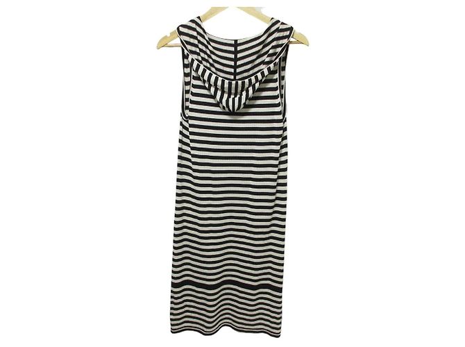 S Max Mara Strickkleid aus Seide Schwarz Beige - Ansicht 2