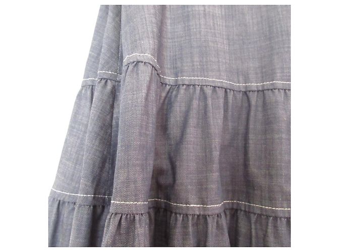 Mila Schön Falda larga de chambray elástica Mila Schon - vista 4