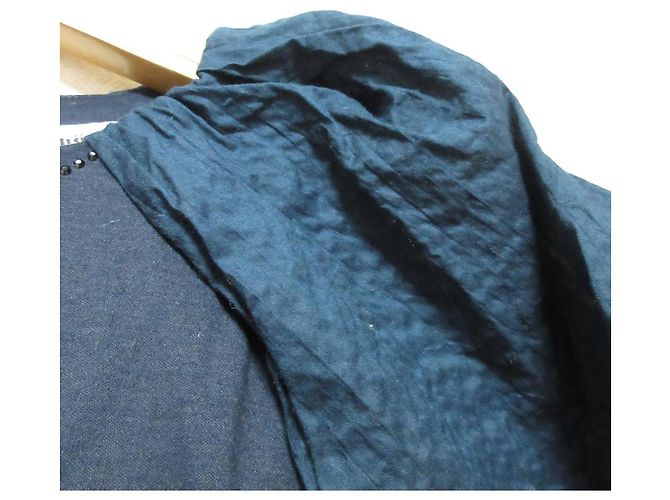 Autre Marque Mila Schon Jersey Pullover Blau Marineblau - Ansicht 4