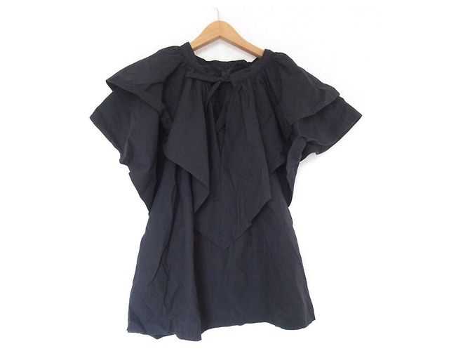 Autre Marque Camicetta con volant sovrapposti CITYSHOP Nero - vista 2