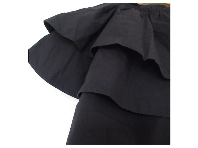 Autre Marque Camicetta con volant sovrapposti CITYSHOP Nero - vista 6
