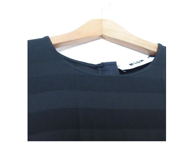 Autre Marque Vestido de rayas MSGM Negro - vista 3