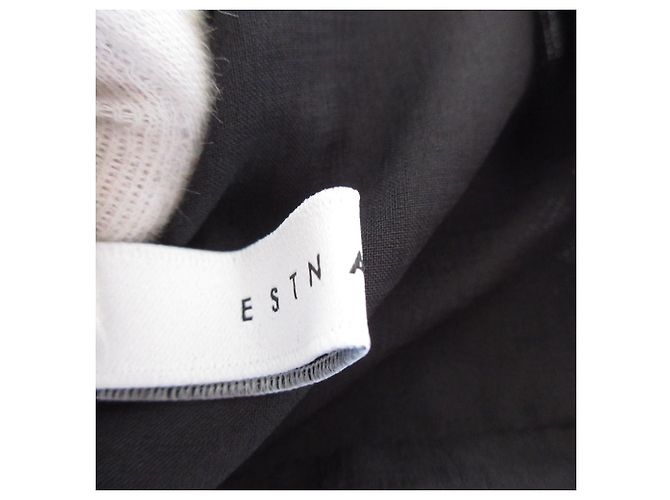 Autre Marque Blusa sem mangas listrada ESTNATION Marrom - vista 7