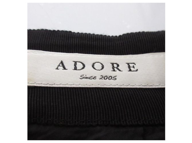 Autre Marque Mini falda ajustada ADORE con patrón Lame Negro - vista 5