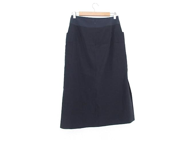 Autre Marque Falda midi beige Azul marino - vista 2