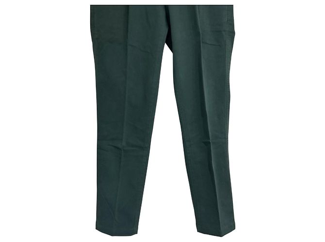 Autre Marque Pantalones chino de algodón elástico PT01 Verde - vista 4