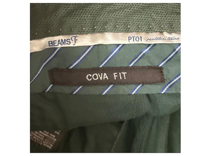 Autre Marque Pantalones chino de algodón elástico PT01 Verde - vista 6