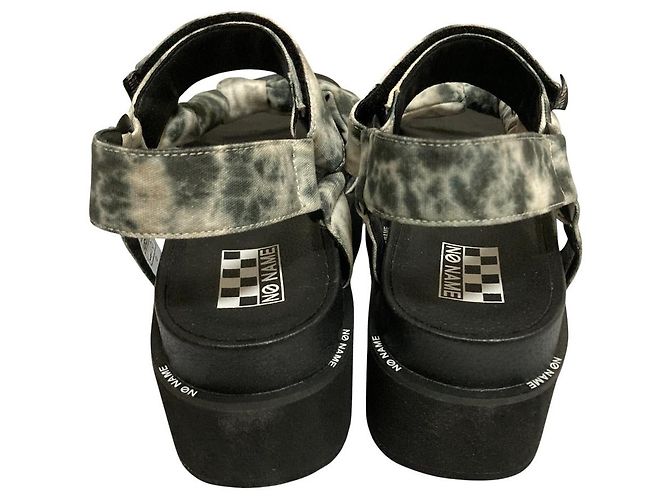 Autre Marque Sandali con platform No Name POPPY SUNSET Nero - vista 5