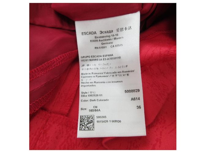 Autre Marque Escada Sport Kleid Rot - Ansicht 9