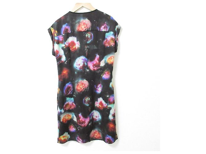 Vestido Paul Smith BLACK con estampado de flores Negro Multicolor - vista 2