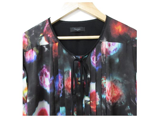 Vestido Paul Smith BLACK con estampado de flores Negro Multicolor - vista 3