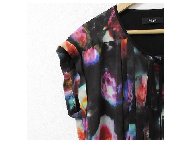 Vestido Paul Smith BLACK con estampado de flores Negro Multicolor - vista 5