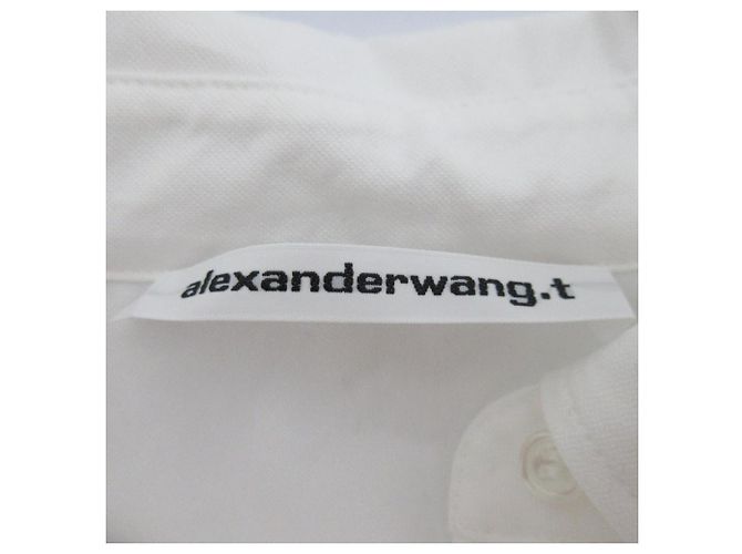 Autre Marque Camicetta in maglia a maniche lunghe a strati Alexander Wang Nero Bianco - vista 6