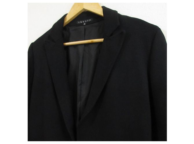 Theory Docking Combination Lammlederjacke Schwarz - Ansicht 2
