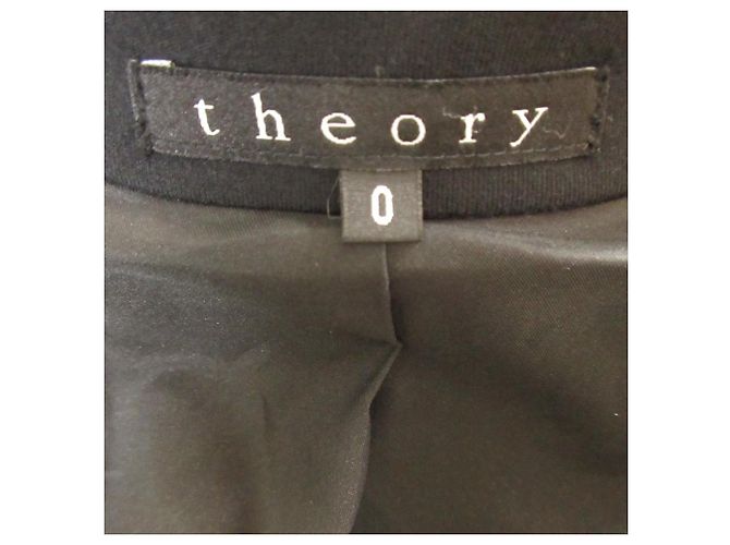 Theory Docking Combination Lammlederjacke Schwarz - Ansicht 8