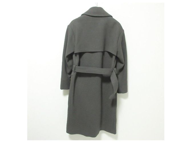Autre Marque STUDIOUS Open Front Belted Coat Green Khaki - view 2