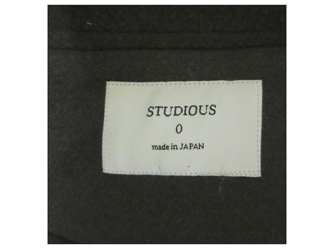 Autre Marque STUDIOUS Open Front Belted Coat Green Khaki - view 7