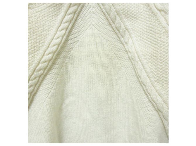 Autre Marque Malha de lã com design de tranças Carven Branco - vista 6