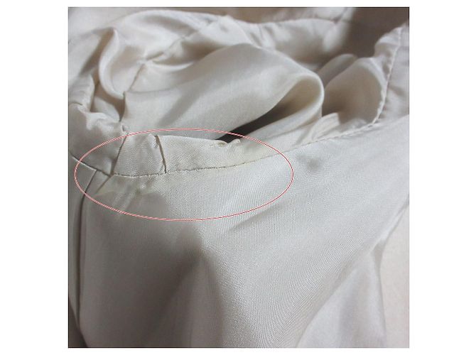 Autre Marque Casaco longo de lã de angorá com design de babados e notas cítricas Bege - vista 7