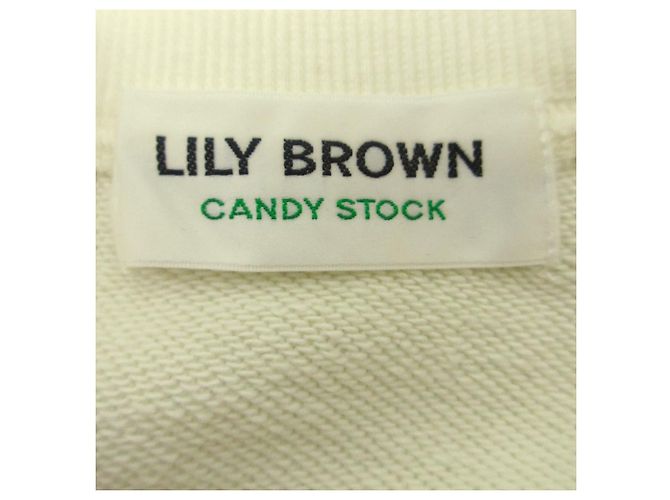 Autre Marque Lily Brown CANDY Bijou Sweat Short Top Weiß Aus weiß - Ansicht 6