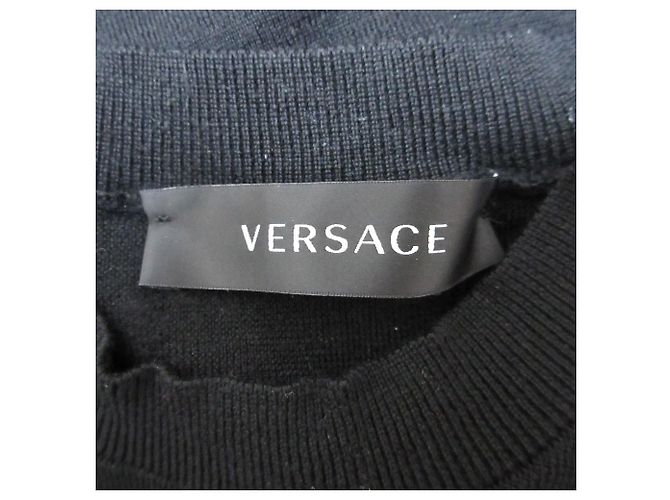 Conjunto de punto 2way de lana 100% Versace Negro - vista 12