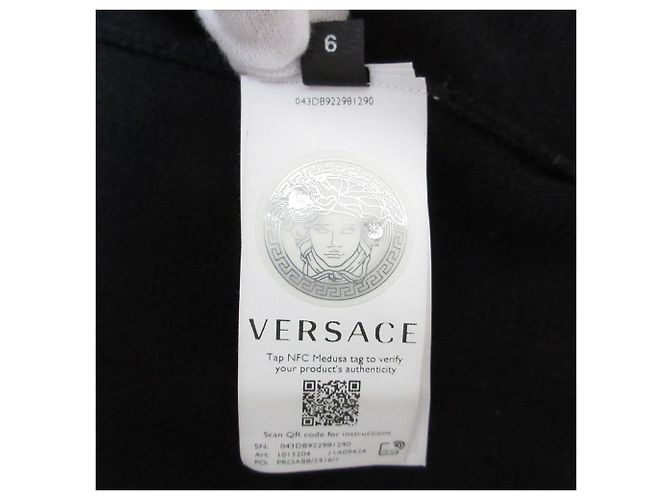 Conjunto de punto 2way de lana 100% Versace Negro - vista 14