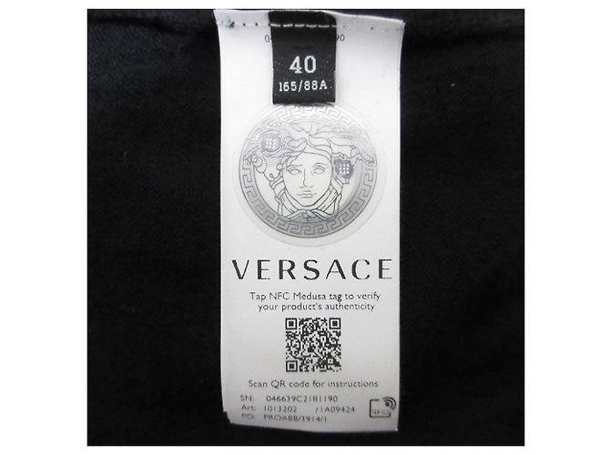 Conjunto de punto 2way de lana 100% Versace Negro - vista 6