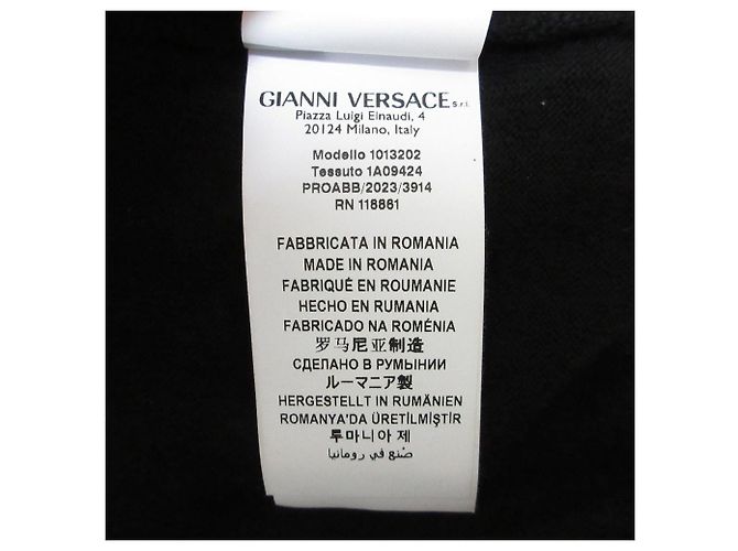 Conjunto de punto 2way de lana 100% Versace Negro - vista 7