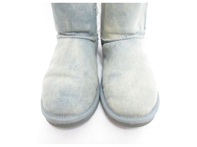 Autre Marque Bottines courtes en peau de mouton Greenhill d'EMU Australia Bleu Bleu clair - vue 2