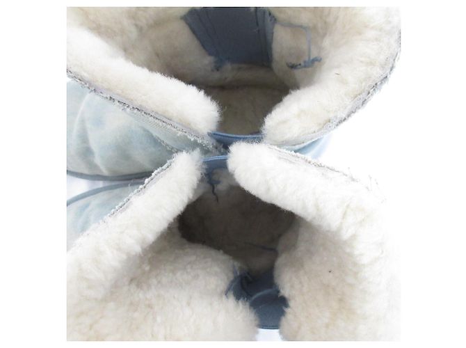 Autre Marque Bottines courtes en peau de mouton Greenhill d'EMU Australia Bleu Bleu clair - vue 8