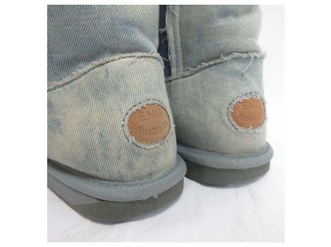 Autre Marque Bottines courtes en peau de mouton Greenhill d'EMU Australia Bleu Bleu clair - vue 9