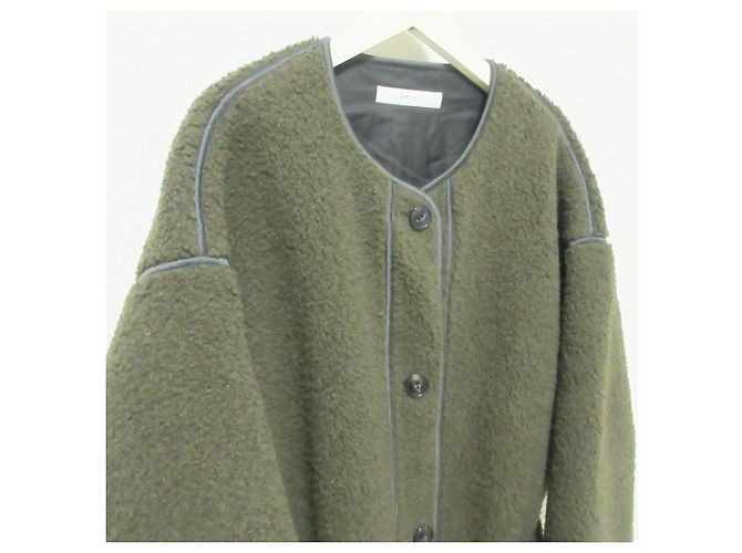 Autre Marque abrigo largo archi BOA FLEECE Verde Caqui - vista 3