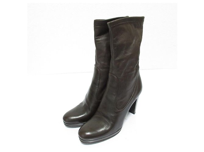 Autre Marque NEBULONI E. Soft Leather Boots Braun Bronze - Ansicht 2