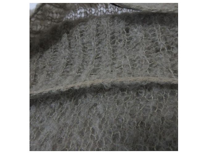 Autre Marque Liesse Mohair-Strickpullover mit Boot Ausschnitt Braun - Ansicht 10