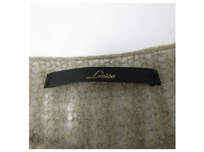 Autre Marque Liesse Mohair-Strickpullover mit Boot Ausschnitt Braun - Ansicht 7