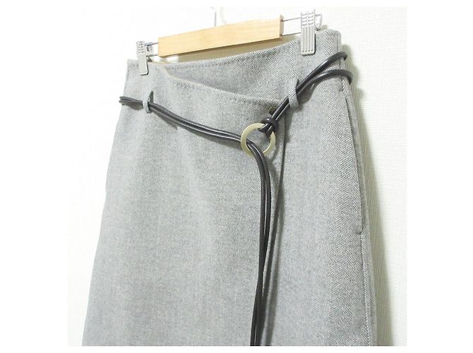 Autre Marque Falda Maxi Double Face de espiga ebure Castaño - vista 3