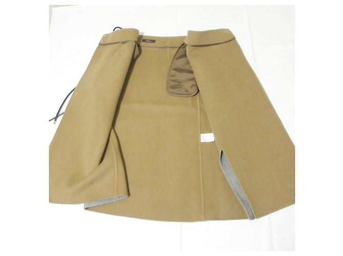 Autre Marque Falda Maxi Double Face de espiga ebure Castaño - vista 4